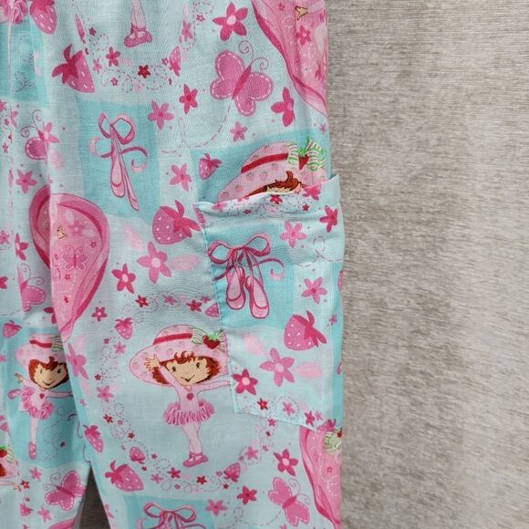 Strawberry Shortcake Vintage Matching Set Girls Scrub Top And Pants - Picture 3 of 9